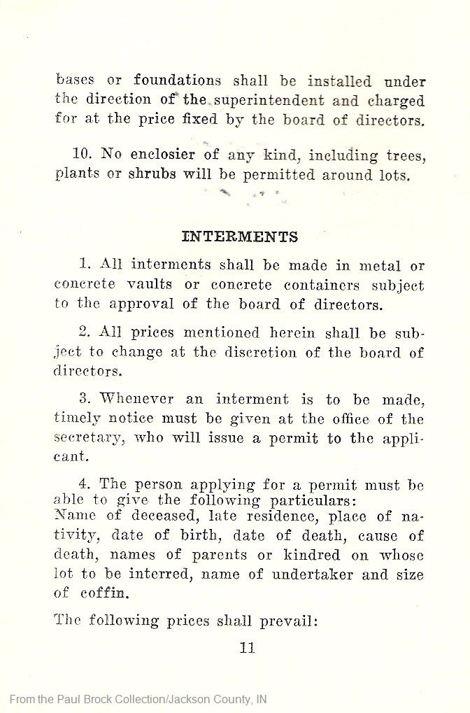 Interments