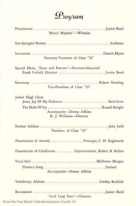 1956 Program