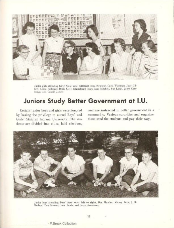 012 Juniors Study<br>Better Government<br>at I.U.