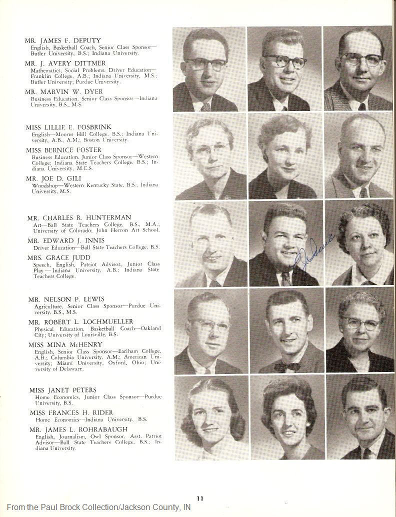 010 Faculty<br>James F. Deputy -<br>James L. Rohrabaugh