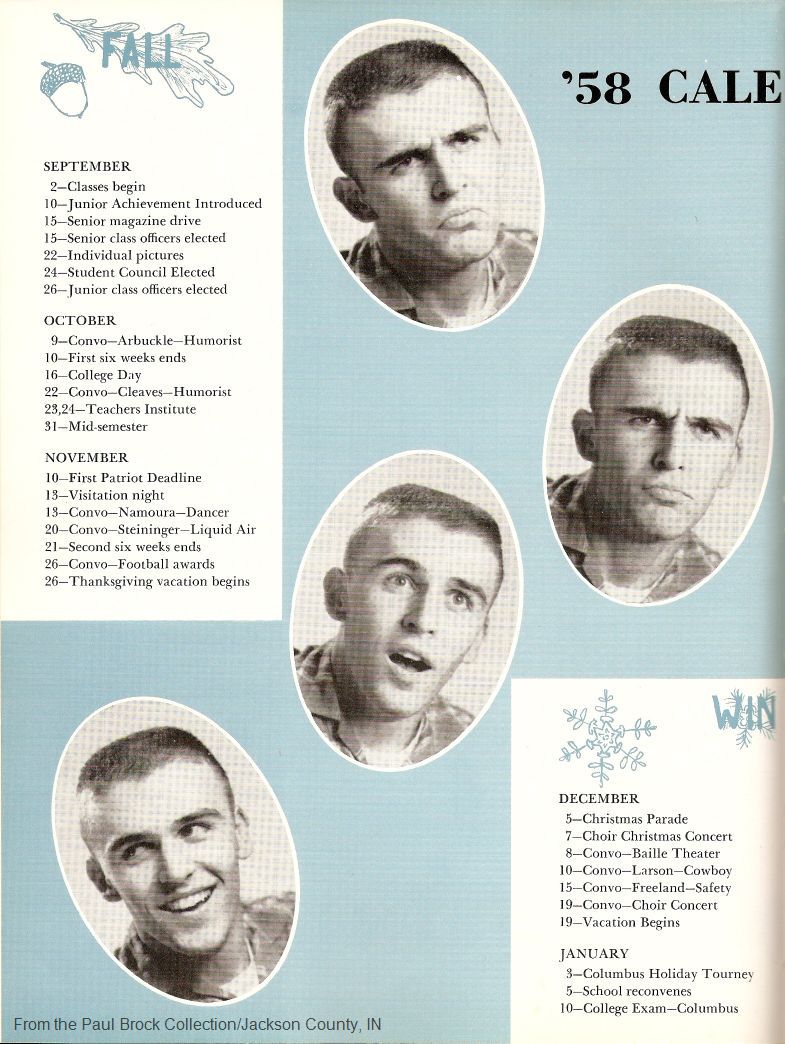 009 1958 Calendar