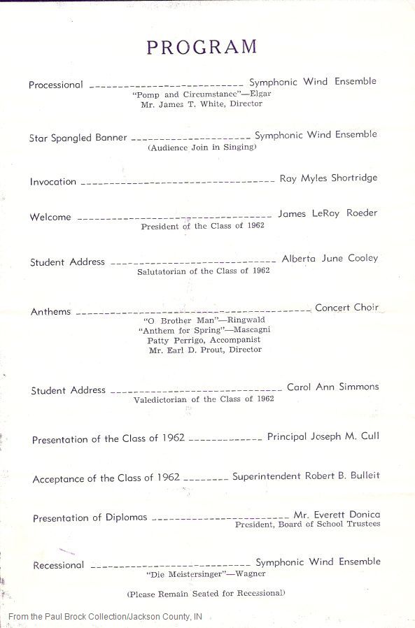 1962 Program