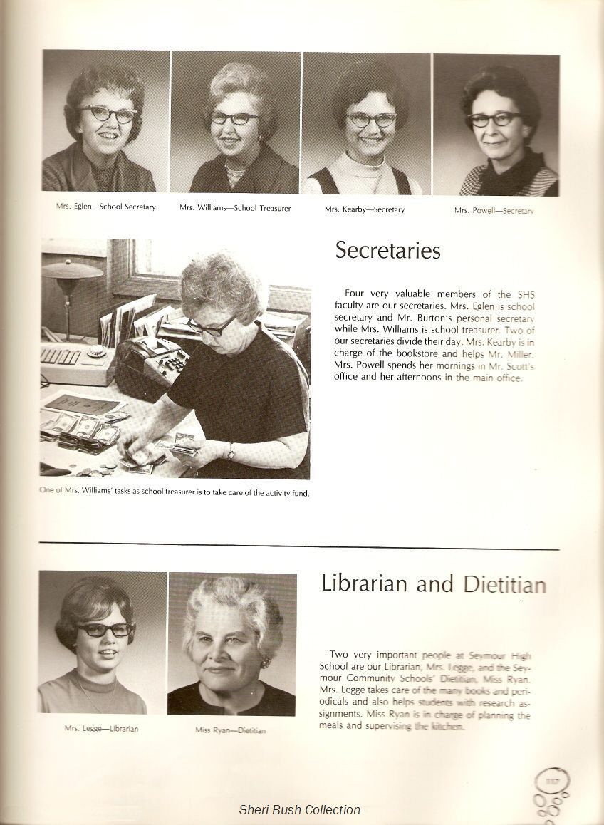 05 Secretaries, Librarian<br>and Dietitian