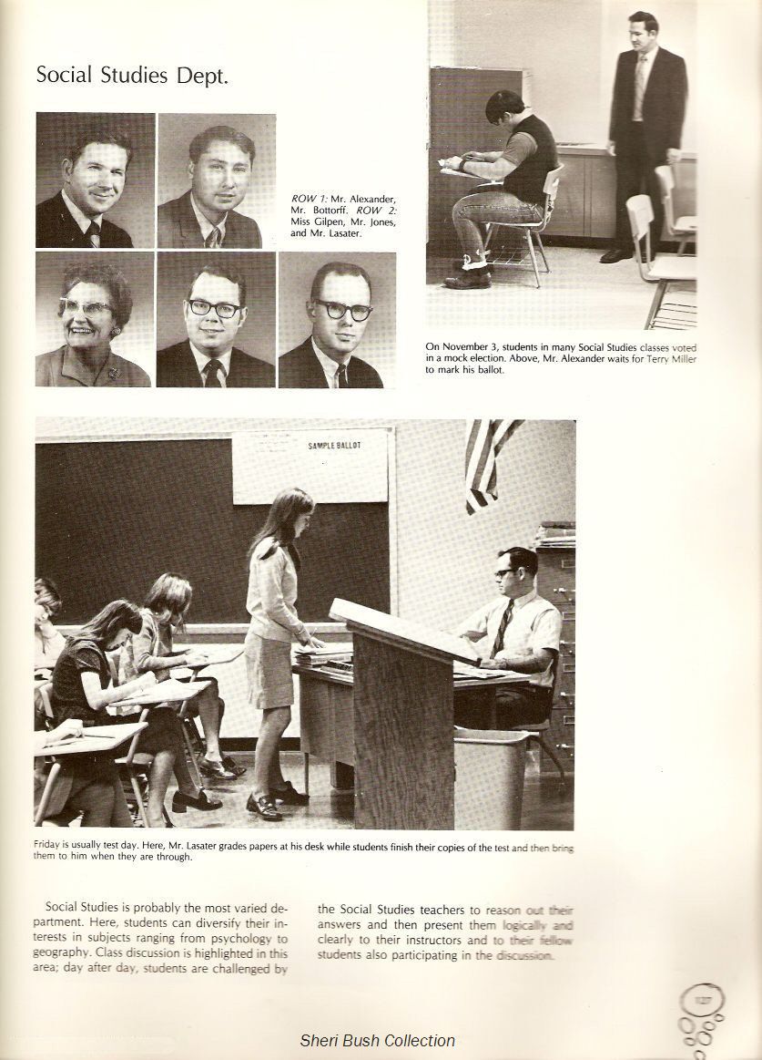 15 Faculty<br>Social Studies Dept.