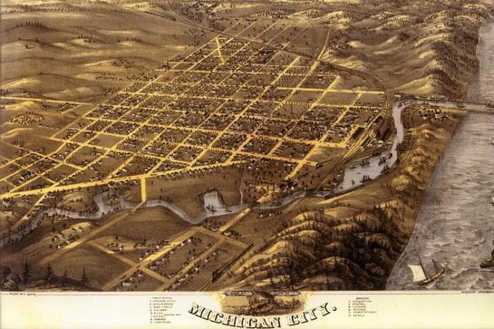 Michigan City Overview 1869
