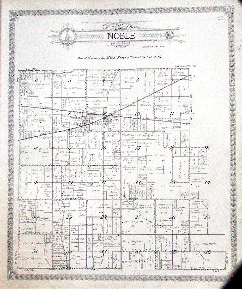 La Porte County Indiana Township Maps