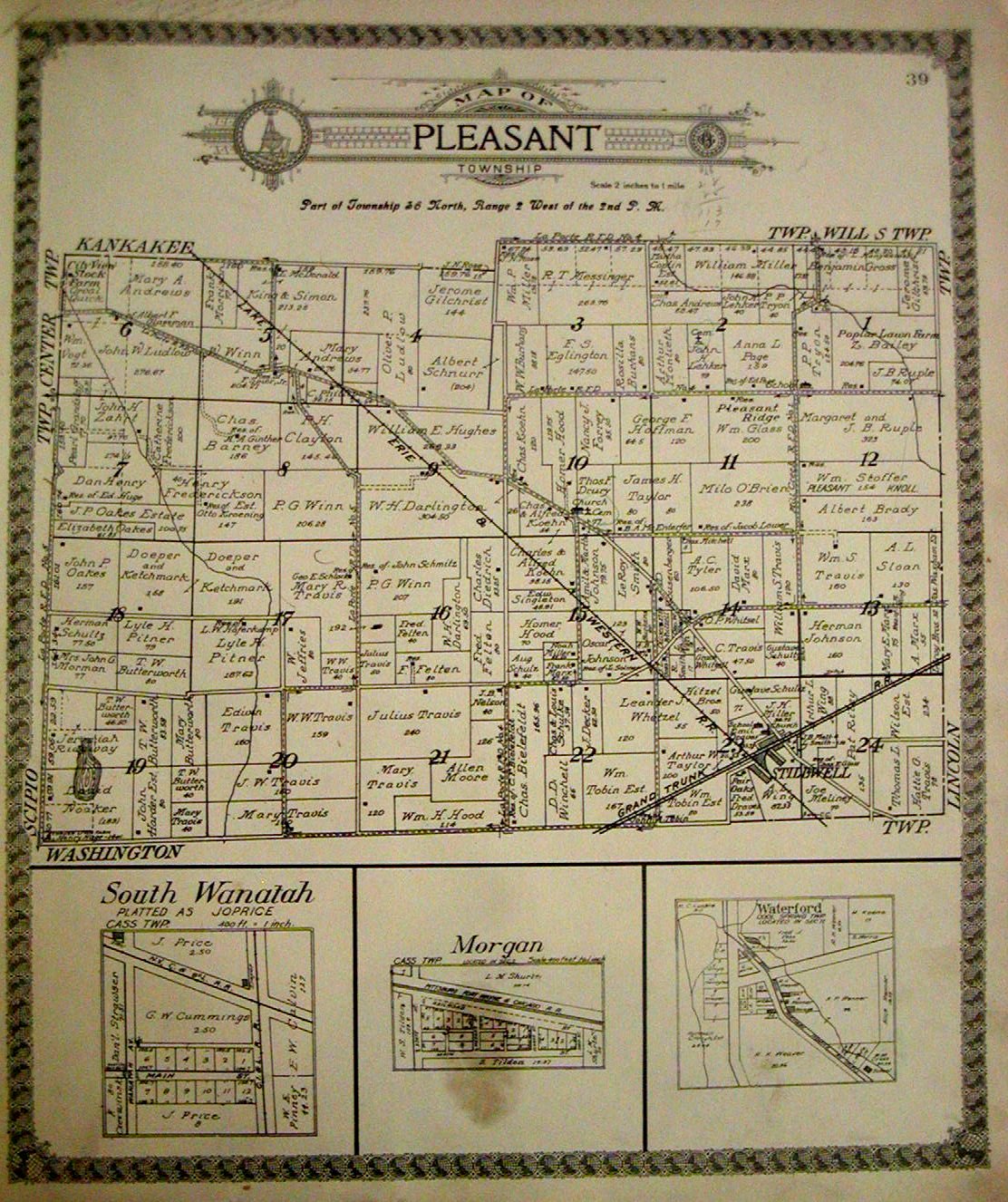 La Porte County Indiana Township Maps