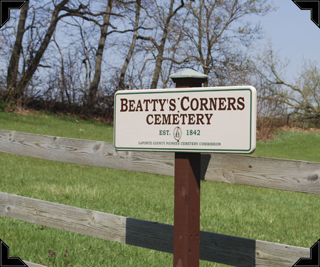Beatty's Cemetery Sign