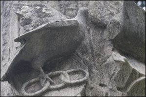 Stone bird art