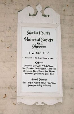 Sign - - Martin County Museum image. Click for full size.