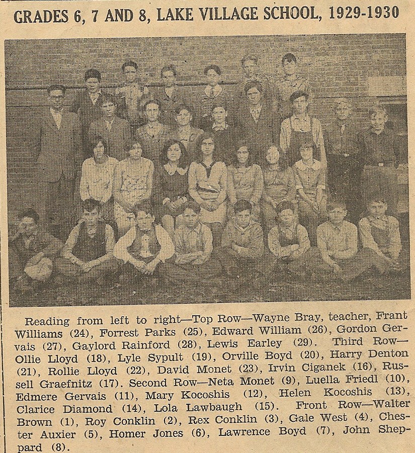 Lake village 1929-30