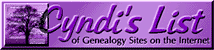 Cyndi's List of Genealogy                Sites on the Internet
